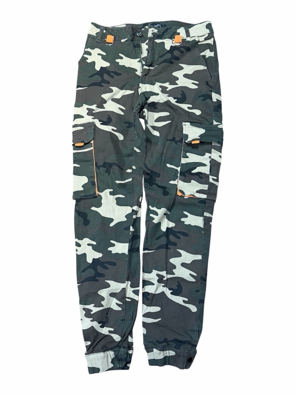 REDFOX Women’s Camo Cargo Pants - Green Camouflage SIZE SMALL